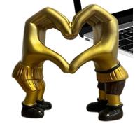 Heart Hands Statue, Two Hands Form A Heart Figurine, Heart In Two Hands Decorations, Heart Hands Shelf Decor, Hand Heart Wedding Decoration, Heart Hands Figurine For Wedding, Romantic Hand Heart Heart