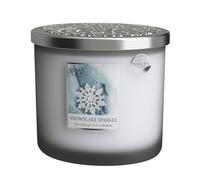 HEART & HOME - Vela perfumada a base de cera natural de soja para el hogar - Elipse 2 mechas, copos helados - Duración de combustión 40 h - Regalo, decoración y perfume para el hogar - Tarro de