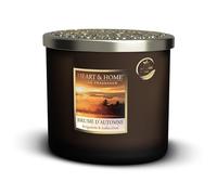 HEART & HOME - Vela perfumada a base de cera natural de soja para el hogar - Elipse 2 mechas de niebla de otoño - Duración de combustión 40 h - Regalo, decoración y perfume para el hogar - Tarro de