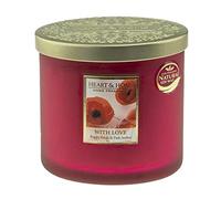 Heart & Home - Vela perfumada con 2 mechas, 220 g-40 h