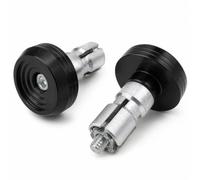 Heart Horse 1 Par Contrapesos Manillar Moto Antivibración Tapones Extremos | Negro Tapones para manillar de moto, 16-18mm Motorcycle Handlebar End Caps para Dirt Street Bike Scooter Cruiser Deportivas