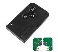 Heart Horse Carcasa Mando Llave de Coche, 3 Botones Funda de Llave Remota para Tarjeta Re-Nault Clio 3 Megane 2 Scenic 2 Carcasa Repuesto Llave Remoto- 433Mhz PCF7947 Chip