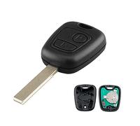 Heart Horse Carcasa Mando Llave del Coche, 2 Botones Funda de Llave Remota, Carcasa Repuesto Llave Control Remoto para Peugeot 107 207 307 407 con 433 MHz ID46 Chip