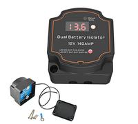 Heart Horse Relé de carga dividida, aislador de batería dual inteligente de 12 V 140 amperios, modo manual/automático, para camiones, SUV, vehículos recreativos y vehículos todo terreno