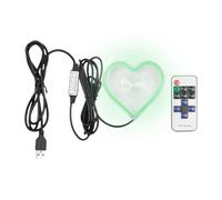 Heart Light, Heart-Shaped Ambient Light, Decorative Neon LED Accent Lamp, Lightweight Interior Dashboard Lighting for Car, Truck, Bedroom, Holiday, Proposal, and Night Date Settings