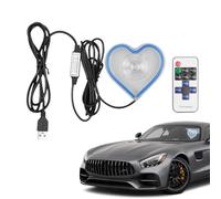Heart Light, Heart-Shaped Ambient Light, Romantic Neon Accent Lamp, Soft LED Glow for Cozy Vibes, USB-Powered Decorative Lighting, Perfect for Car Interior, Home Decor, Dashboard, Date Nights