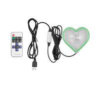 Heart Light, Heart-Shaped Ambient Light, Romantic Neon Accent Lamp, Soft LED Glow for Cozy Vibes, USB-Powered Decorative Lighting, Perfect for Car Interior, Home Decor, Dashboard, Date Nights