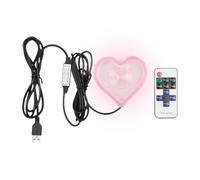 Heart Light, Heart-Shaped Ambient Lights, Neon Automotive Interior Decoration with Soft Glow, Perfect for Home, Truck Dashboard, Holiday, Date Night, Proposals, Entryway, Trunk, Multicolor