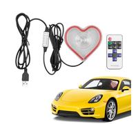 Heart Light, Heart-Shaped Ambient Neon Lamp, Soft Glow Interior Decor, USB-Powered Mood Light for Car, Home, Window, or Romantic Holiday Displays, Pink, Blue, Green, Red