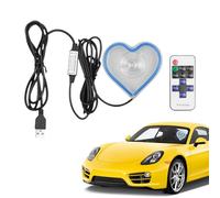 Heart Light, Heart-Shaped Ambient Neon Lighting For Automotive Interior and Home Decoration, Dashboard Accent, Holiday Date Night, Proposal, Party, and Window Display, Easy To Install:
