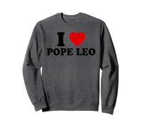 Heart Love Pope Leo XIV American Pope Leo Red Heart Sudadera