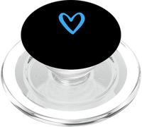 Heart Love Retro Vintage Pequeño Corazón Azul Día de San Valentín PopSockets PopGrip para MagSafe
