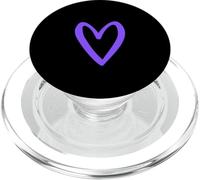 Heart Love Retro Vintage Tiny Purple Heart Día de San Valentín PopSockets PopGrip para MagSafe
