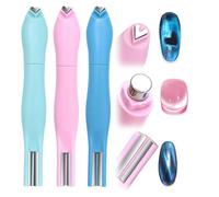Heart Magnet for Cat Eye Gel Polish,3-in-1 Heart Shape Round Line Shape Nail Art Magnet Pen,DIY Manicure Kit for Home and Salon Use