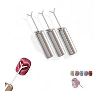 Heart Magnet for Cat Eye Gel Polish, Heart Cat Eye Magnet for Nails, Magnetic Nail Art Tool Setmagnet Sticks With Y-Shaped Guide For Nails, Diy Manicure Kit,Home(3-PCS)