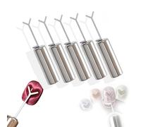 Heart Magnet for Cat Eye Gel Polish, Professional Magnetic Nail Art Tool Set with Y-Shaped Guide for Creating Stunning Heart Patterns, DIY Manicure Kit for Home & Salon Use(silver-5pcs)