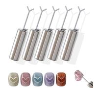 Heart Magnet for Cat Eyes Gel Polish, 5-Pack Cat Eyes Magnetic Nail Art Tool Set Magnet Sticks with Y-Shaped Guide for Nails (5sets)