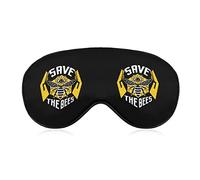 Heart Mind Soul Saves The Bees Soft Eye Mask Cover Sombreado eficaz Blindfold Comfort Sleep Mask con correa elástica ajustable