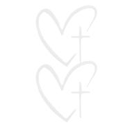 Heart Mirror Stickers, Self Adhesive Car Decals, 1.2x1.18x0.04 Inch Decorative Rearview Accents with Strong Grip Film, Sturdy Vinyl Material, Cute Heart Style Finish, Automotive Interior Use