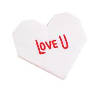 Heart Napkins, Decorative Napkins, Red Heart Napkins Valentines Day, Valentines Day Supplies, Beautiful Love Napkins for Clean Spilled Food, Milk, Juice or Soda