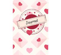 Heart of Love Heart Mail Pink, Red, and Beige Pattern Journal for Journaling, Notetaking, Valentine's Gift, Galentine's Gift