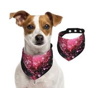 Heart of Magic - Pañuelo para mascotas, para primavera, verano, algodón suave, para cachorros, accesorios ajustables para niñas pequeñas, medianas y grandes, cachorros pequeños