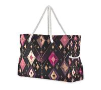 Heart of Peach - Bolsa de trabajo de gran capacidad con bolsillos laterales para viajes, gimnasio, vacaciones