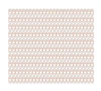 Heart Paper Clips 250 Pcs | Plastic Covered Wire for Strong Clamping/Bookmarks/School Office | Cute Paper Clips for Organizing Files & Planners (Pink Gold)