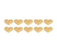 Heart Patches Iron On Gold Sequins Embroidered DIY Craft Cover Blemishes Holes For Jackets Bags Pants T Shirts Cotton 8.2x7cm 10Pcs