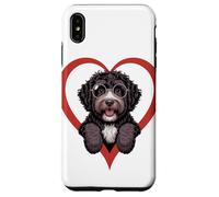Heart Portuguese Water Dog Glasses Portie Carcasa para iPhone XS MAX