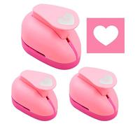 Heart Punch, 3pieces Heart Shaped Hole Punch Sets Tools | Shaped Hole Punchs, Precision Safe Tool Gadget For Scrapbooking Holiday Family Friends Adults Kids Indoor Crafts