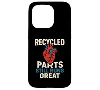 Heart Recycled Parts Still Runs Great Fun Men Get Well Carcasa para iPhone 15 Pro