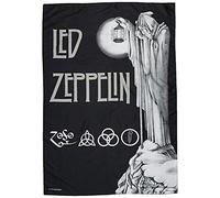 Heart Rock - Bandera LED Zeppelin Stairway de calidad italiana, materiales resistentes y colores vivos - Fabricado en Italia [100% poliéster - 110 x 75 cm]