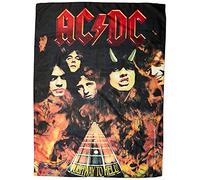 Heart Rock, Bandera Original AC/DC Highway to Hell, Tela, Multicolor, 110 x 75 x 0.1 cm