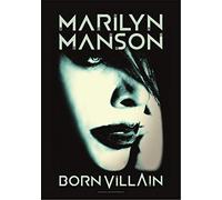 Heart Rock Bandera original Marilyn Manson Born Villain, tela, multicolor, 110 x 75 x 0,1 cm