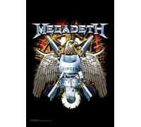 Heart Rock - Bandera original Megadeth Eagle, tela, multicolor, 110 x 75 x 0,1 cm