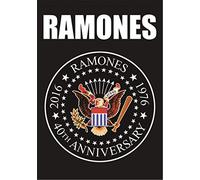 Heart Rock Licensed Bandera Ramones - 40th Anniversary Logo, Tela, Multicolor, 110 x 75 x 0,1 cm