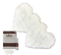 Heart Rug - Polyester, 27.56x13.78x0.79in Carpet Doormat Plush Soft Comfort | Easy-Clean Romantic Floor Accent, Floor Mat For Entryways, Living Rooms, Bedrooms, Valentine's Day Decor