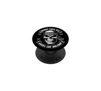 Heart Says Pit Knees Say Balcony Moshpit Viejo Metalero PopSockets PopGrip Adhesivo