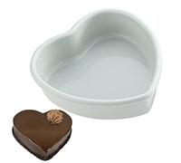 Heart Shape Cake Pan, Silicona Baking Pan with Not Tick Coating, Heat Resistant, Cake Mould Tin with Removable Bottom for Baking, Valentine's Day, Anniversary, Birthday, Cheesecake, Muffin