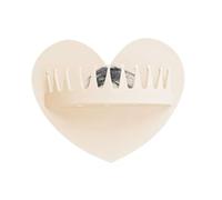 Heart Shape Hair Catcher, Heart Shape Suction Holder, Wall Mounted Catcher, Suction Cup Bathroom with Quick Drain Holes, Premium ABS Material with Easy Installation for Bathroom Sink Women