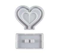 Heart Shape Resin Molds Silicone Photo Frame Mold DIY Personalized Picture Ornaments for Jewelry Making Home Decorations Resin Mold