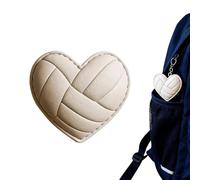 Heart Shape Voleibol Hug - Inspirational Keepsake, Portable Encouragement Cards for Players, Robusta Pocket Charm, Resin Sculpture Piece with Double Sided Note, Support Token Set for Training Camps
