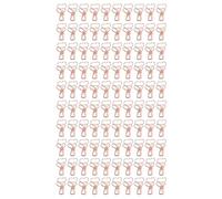 Heart Shaped Binder Clips 100 Pcs | Strong Metal Clips for Office Documents/Certificates/Tickets | Hollow Cutout Design, Sturdy Paper Clamps (Pink Gold)