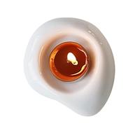 Heart Shaped Candle Holder, Romantic Ceramic Stand, Elegant Tabletop Ornaments, Tea Light Candle Holder, Tea Light Teble Decor, Easy To Use, Portable for Desk, Study Room