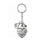 Heart-shaped Keychain Pendant Man And Women Pendant Keepsake Cremation Urn Keychain-with Velvet Packaging Bag,uncle