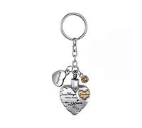 Heart-shaped Keychain Pendant Man And Women Pendant Keepsake Cremation Urn Keychain-with Velvet Packaging Bag,grandma