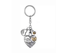 Heart-shaped Keychain Pendant Man And Women Pendant Keepsake Cremation Urn Keychain-with Velvet Packaging Bag,wife