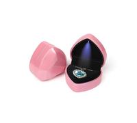 Heart Shaped Lamp Jewelry Box Black Walnut Jewelry Square Ring Box Protect Jewelry From Wear And