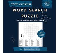 Heart-Shaped Large-Print Custom Word Search Puzzle Book - 75+ Romantic, Brain-Boosting Puzzles for Adults, Seniors & Teens: Brain Training Challenges ... and Daily Mental Exercise Activities